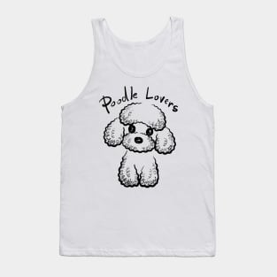 Simple sketch of a poodle Tank Top